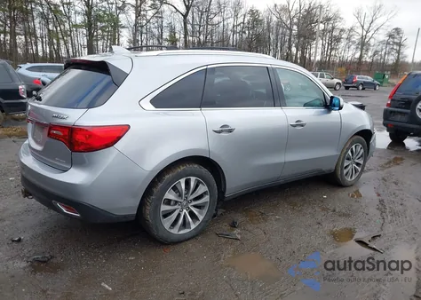 2016 Acura Mdx Technology Acurawatch Plus Packages/Technology Package from USA, damaged, VIN 5FRYD4H42GB013462